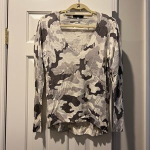 Central Park West Grey Camo Long Sleeve